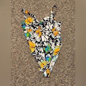 Women's‎ plus size 18 Butterfly Print Swimsuit beach summer swim sports